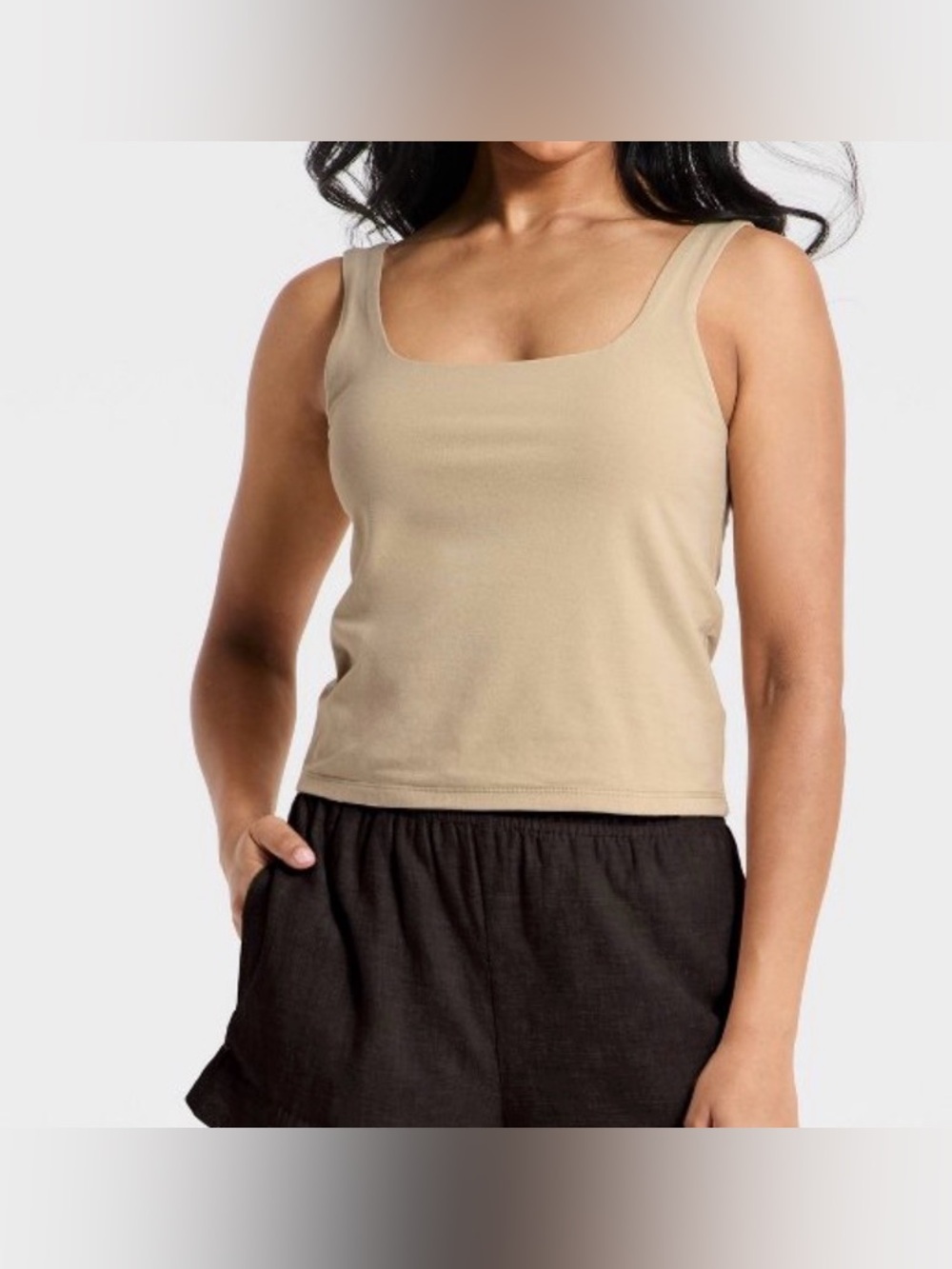 A New Day Sculpt Beige Tank NWT XS-XL